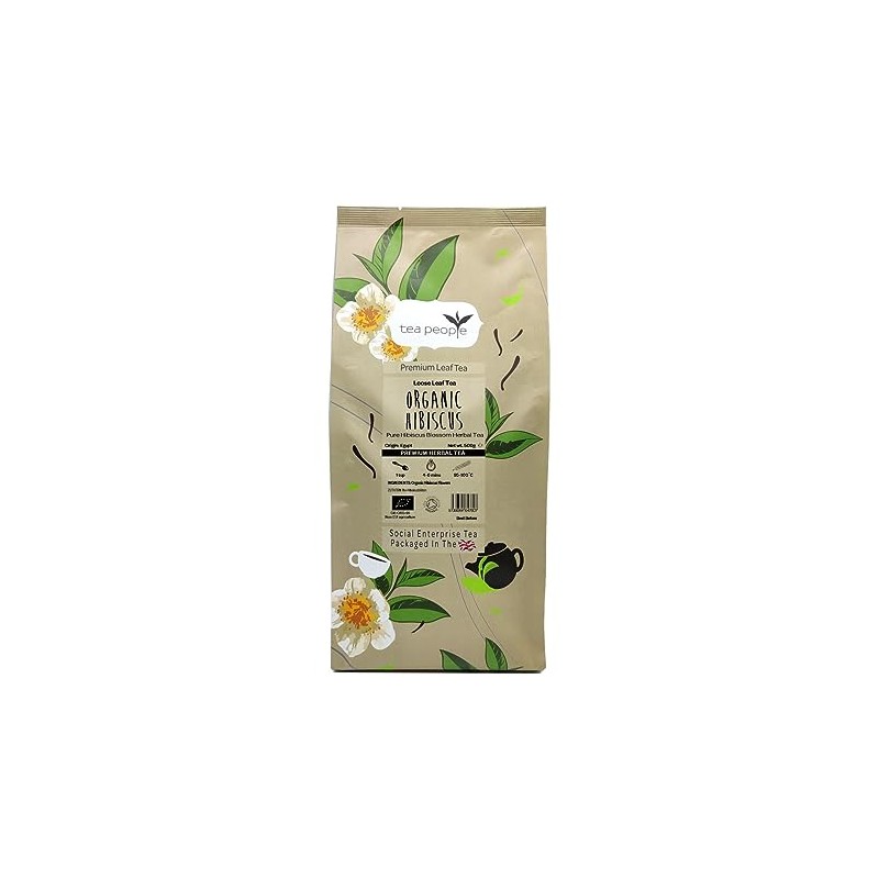 Tea People Organic Hibiscus, 500 g Loose Tea in Small