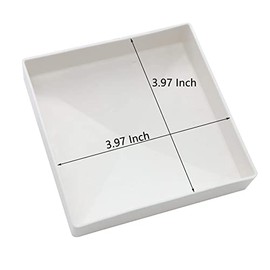 4 Pack 4inch Vinyl Pyramid Style Fence Post Cap/Vinyl Post Caps for True 4" x 4" Fence- White PVC