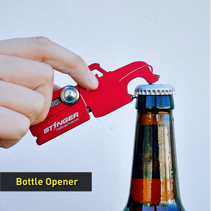 Stinger Utility Knife with Standard Replaceable Razor Blade, Bottle Opener,