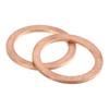 sourcing map 10Pcs M27 Flat Washer, Copper 27mm ID x
