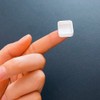100pcs Quarter Watercolor Pans, 1ml White Plastic Empty Paint Pans