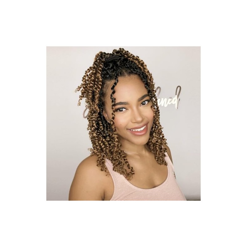 Passion Twist Crochet Hair for Black Women 6 Inch 8