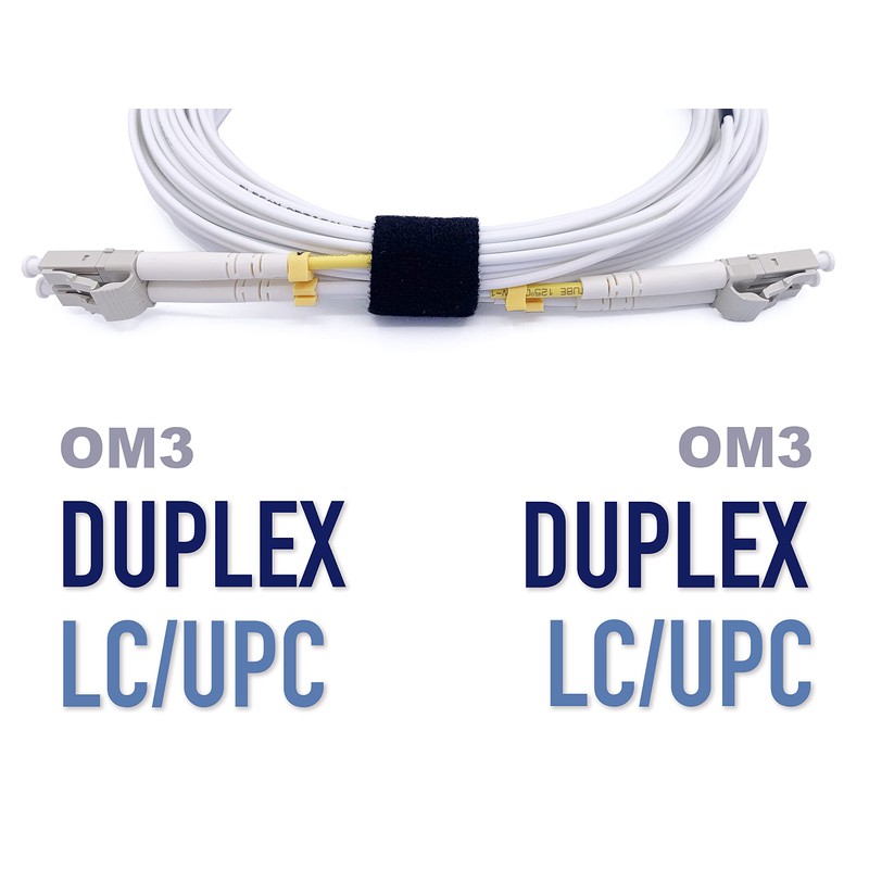 Elfcam® - 1m LC/UPC to LC/UPC OM3 Multimode Duplex 50/125um