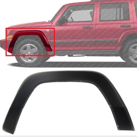 AUTOS PARTS PLUS Front Fender Flares Primed Left Driver Side Direct Replacement Compatible With 2006-2010 Jeep Commander CH1268120 5JP83TZZAC