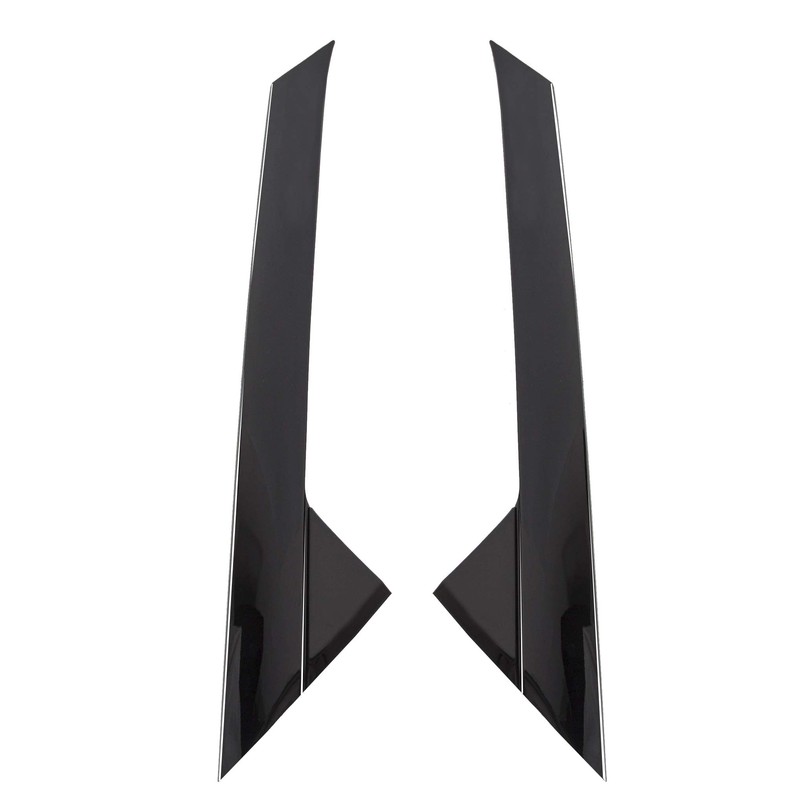 ECOTRIC 2 PCS Front A-Pillar Molding Windshield Outer Trim Compatible