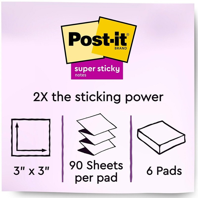Post-it Pop-Up Notes Super Sticky Pop-Up Super Sticky Notes 3