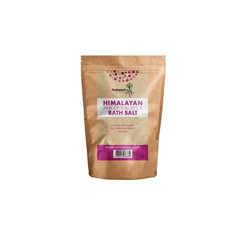 Natures Root Himalayan Pink Crystal Detox Bath Salt 500 g
