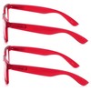 V.W.E. 2 Pairs Transparent Neon Color Deluxe Reading Glasses -