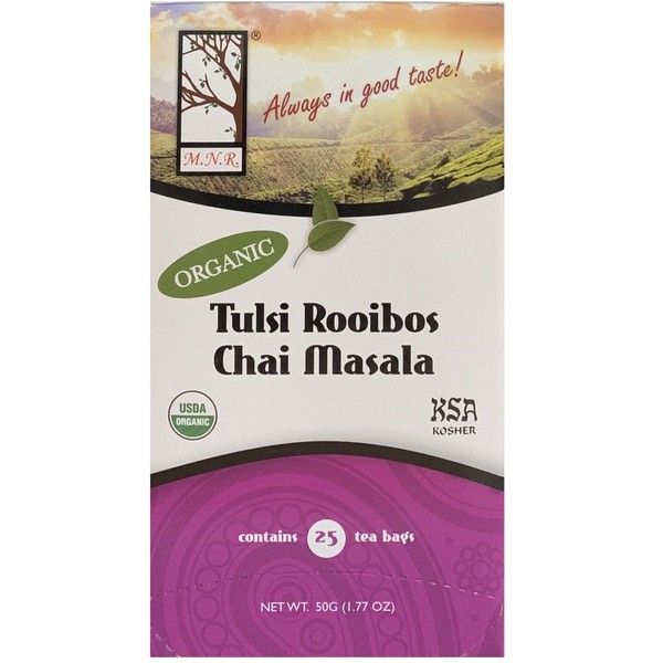 Always In Good Taste Tulsi Tea Rooibos Chai Masala 25 Tea Bags