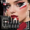 3 Regalos De Lápiz Labial Mate En Negro, Impermeables