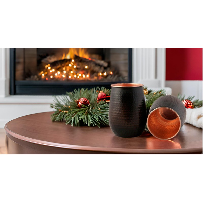 STAGLIFE 16 Oz Pure Copper Tumblers for Drinking Water Cups