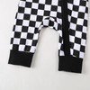 XIXIMAON Toddler Baby Boy Jumpsuit Round Neck Long Sleeve Checkerboard