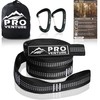 Pro Venture Hammock Straps and 2 Carabiners, 30+2 Loops, 1200lbs