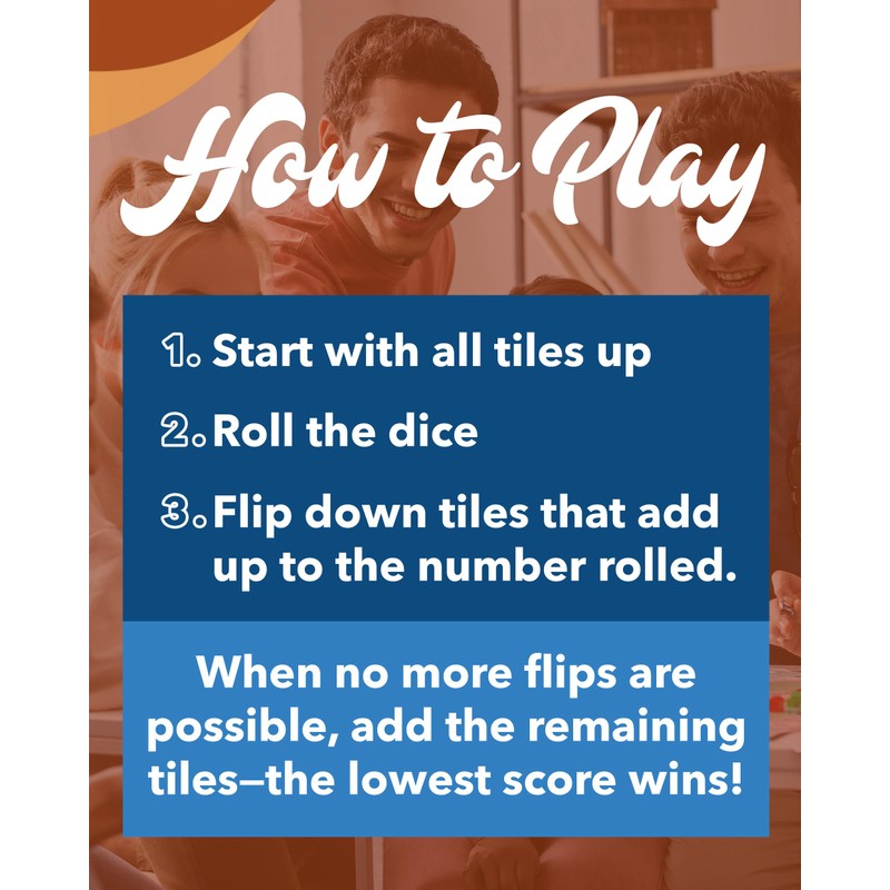 WE Games Shut-The-Box Board Game in Wooden Box with Dice