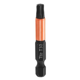 HARFINGTON T30 Torx Head Screwdriver Bit 2" (50mm) Long 1/4" Hex Shank Magnetic No Hole Tamper Proof 6 Point Star Screw Driver Drill Bits Phosphate S2 Steel Industrial Power Tools