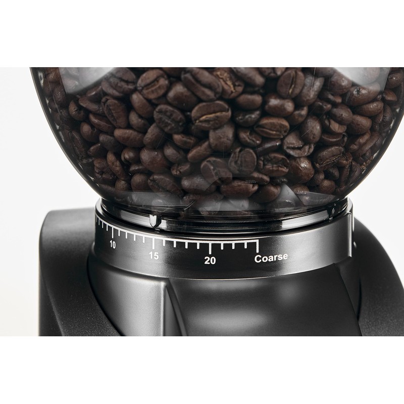 Solis Scala Zero Static Coffee & Espresso Grinder, Black/Black