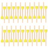 40 Pcs Round Sponge Paint Brushes Painting Brushes with Wooden