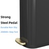 KSSKSS 2.6 Gallon Slim Bathroom Trash Can with Soft-Close Foot