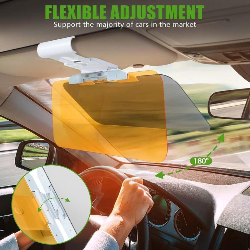 WSSGY Day and Night Anti-Glare Polarized Car Sun Visor Extender