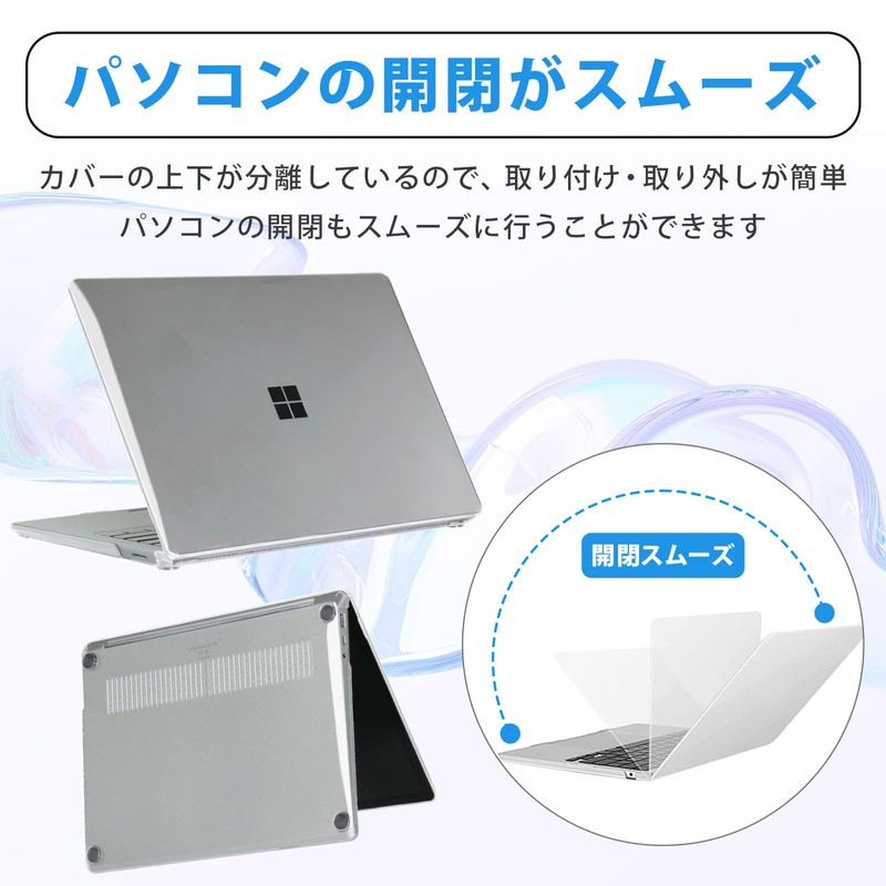 Lifeinnotech Surface Laptop 7 13.8 Inch Case Cover Clear Transparent