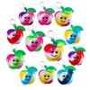 20 Packs Bulk Apple Fidget Bubble Mini Pop Backpack Key
