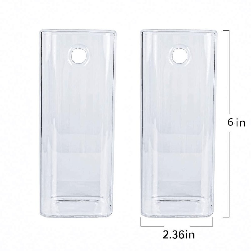 Kingbuy Plant Terrarium Container Propagation Station Square Tube Vase Wall