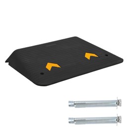 3.5" Rise Rubber Threshold Ramp for Doorways, Non-Slip Wheelchair Ramp, 33000Lbs Load Capacity Rubber Curb Ramp for Wheelchair and Scooter