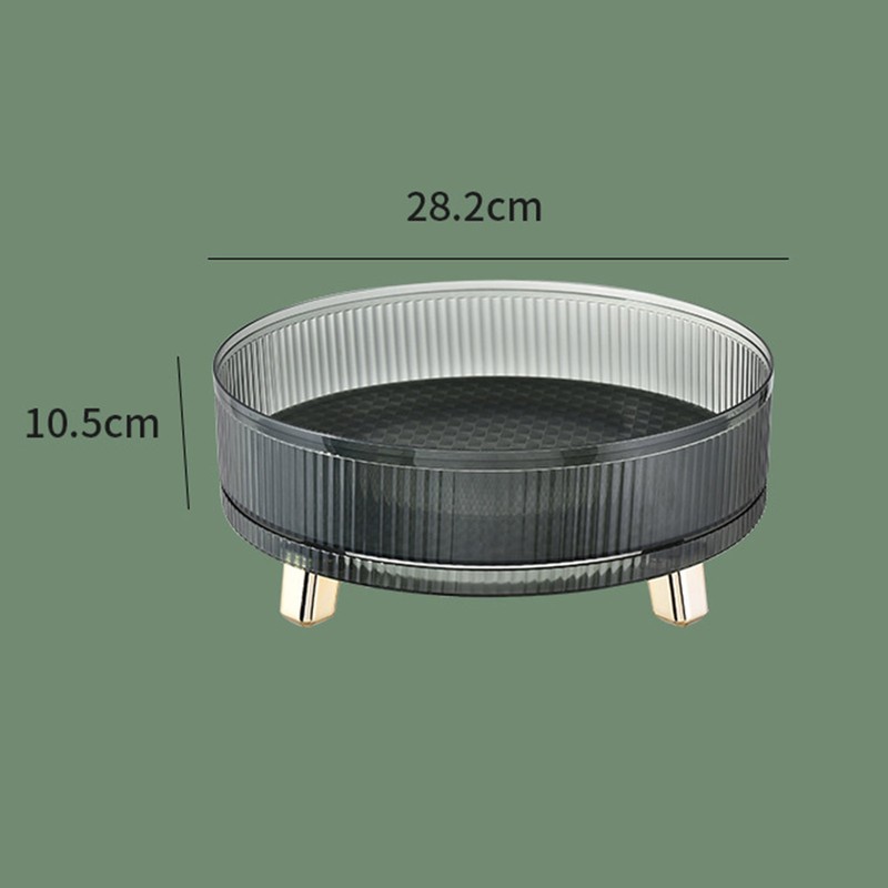 Storage Turntable 360 Degree Rotating Prevent Slip Stylish Organizer Tray