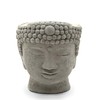 Designer Stone Buddha Head Planter-Solid Stone, with Drainage, Sealed for