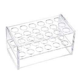 sourcing map Tube Test Tube Rack Polypropylene 18 Holes for 10 ml 15 ml Transparent