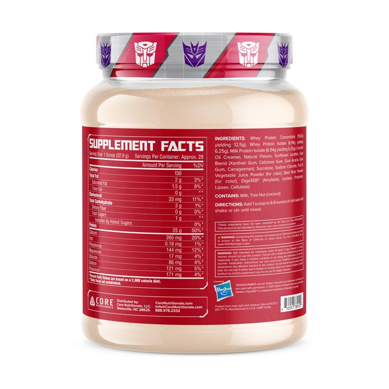 Core Nutritionals Transformers Protron Protein | Whey + Casein Blend