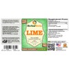Lime (Key Lime Aurantifolia) Glycerite, Organic Dried Peel Alcohol-Free Liquid