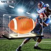 NONEMEY Football Display Case with Light, UV Protected Acrylic Football