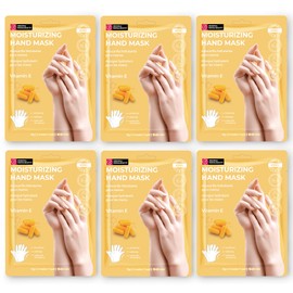 Innerest Original Derma Beauty Hand Mask 6 Pairs Moisturizing Vitamin E Hydrating Hand Mask Set Hand Mask Gloves Hand Repair Gloves Hand Care Hand Rejuvination Soothing Gloves