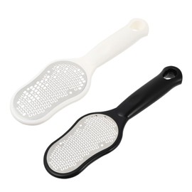 Healeved 2pcs Stainless Steel Foot Rasp Lid Ergonomic Pedicure File for Dead Skin and Callus Removal to Use Foot Care Tool for Daily Heel Repair