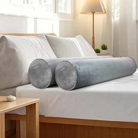 YEEKORO Inflatable Body Pillow for Adults Kids, 47 Inch Body Pillows for Side Sleeper, Travel Body Pillow for Bed, Bolster Pillow, Round Cervical Cylinder Pillow for Sleeping