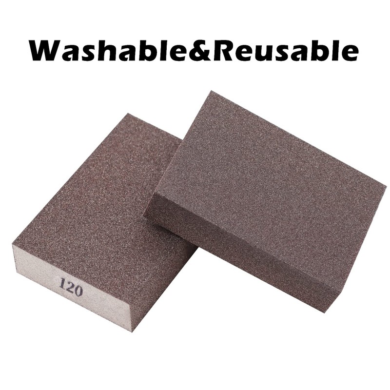 Sunxeke 4 Pack Sanding Sponge,Drywall Sanding Blocks 4 Grits Per