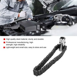 KSTE 14cm Heavy Duty Chain Type Oil Filter Wrench Removal Universal Auto Car Repair Tools