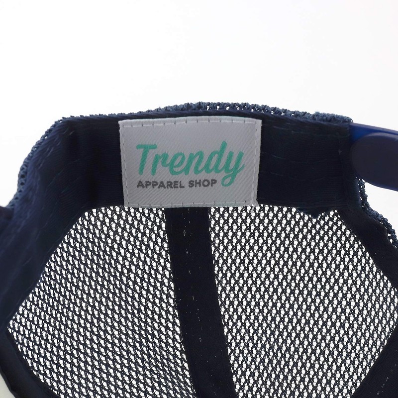 Trendy Apparel Shop - Gorra de camionero de malla de