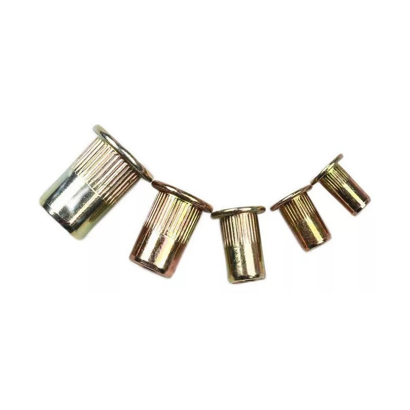 generic . 100 Tuercas De Remache De Acero Al Carbono