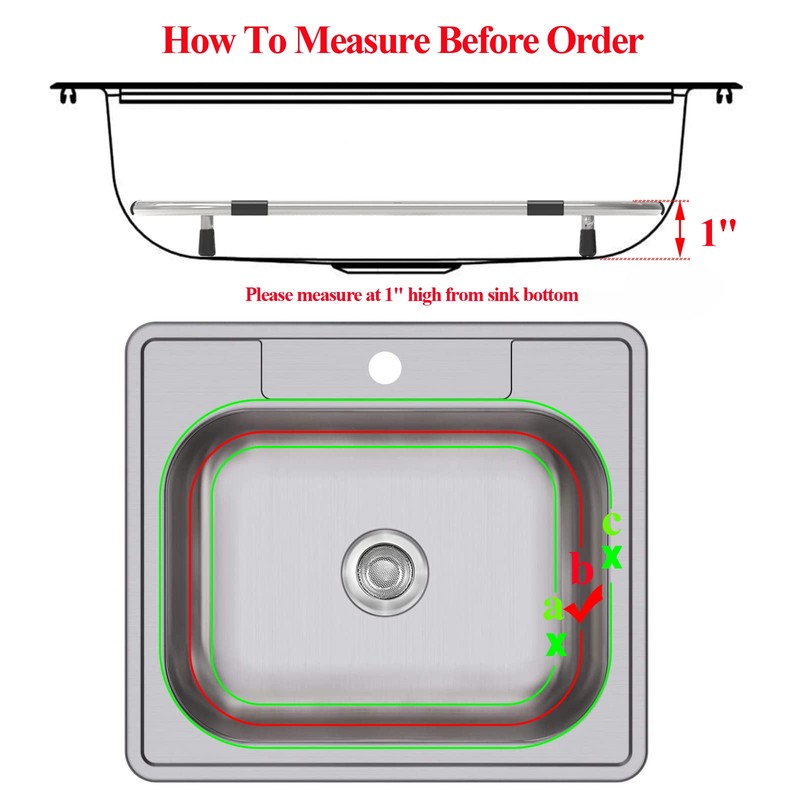 Orgneas Sink Protectors for Kitchen Sink, Universal Double Bowl Sink