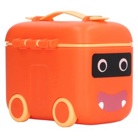 Large Size Milk Powder Dispenser with Strengthen Sealing, Comfortable Handle for Travel, Multifunction for Snacks, Excellent (Orange Red)