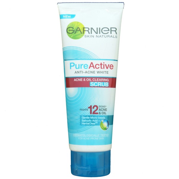 Garnier Pure Active Anti Acne White Oil Clearing Scrub 100ml