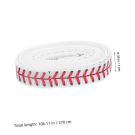 BUGUUYO 6 Rolls Baseball Football Streamers for DIY Birthday Decorations Crafting Supplies for Sport Themed Parties Each
