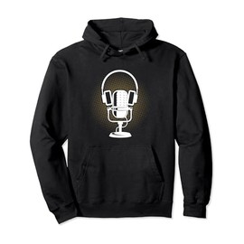 Microphone Headset Headphones Ham Radio Funny Gift Pullover Hoodie