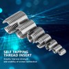 50 Pieces Quick Thread Insert, Stainless Steel Internal Thread Self-Tapping