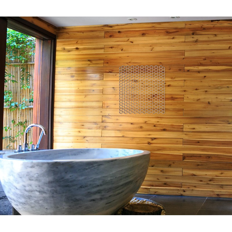 Wooden Lattice Panel with a Honeycomb Pattern, Decorative Wall Panels