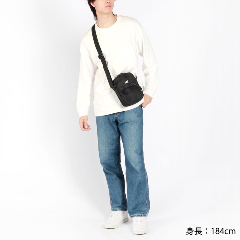 Lee 320-3723 Mini Shoulder Vertical Box Logo, Trend, Lightweight, Multifunctional,