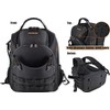 66-Pockets Tool Bag, Heavy-Duty Jobsite back pack for electricians, construction,