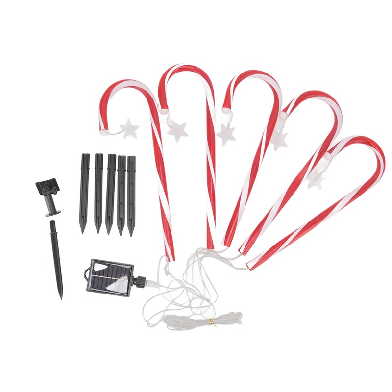 Christmas Candy Cane Lights 1 for 5 IP65 Waterproof 8